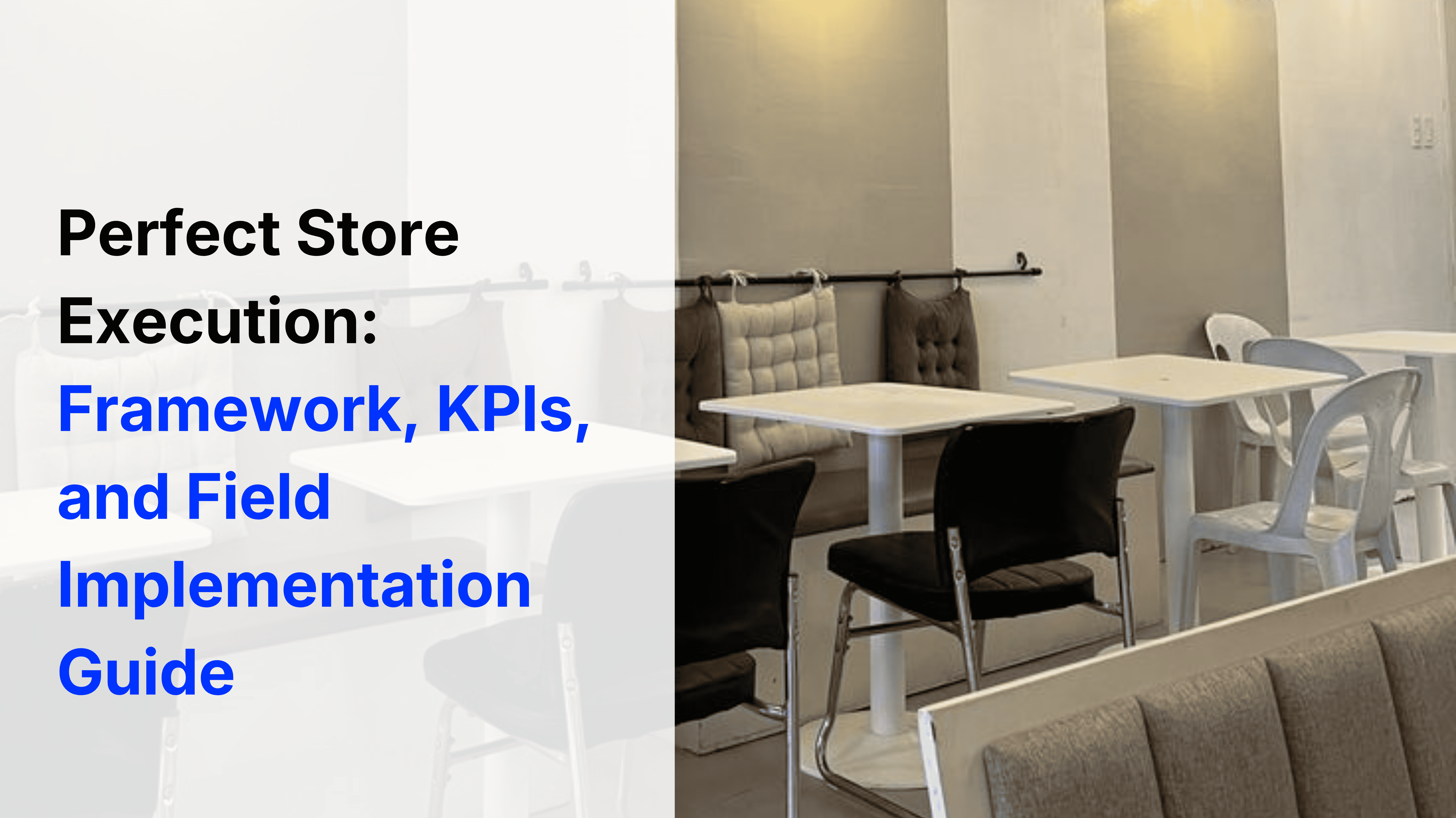 Perfect store execution framework showing retail shelf compliance and field operations