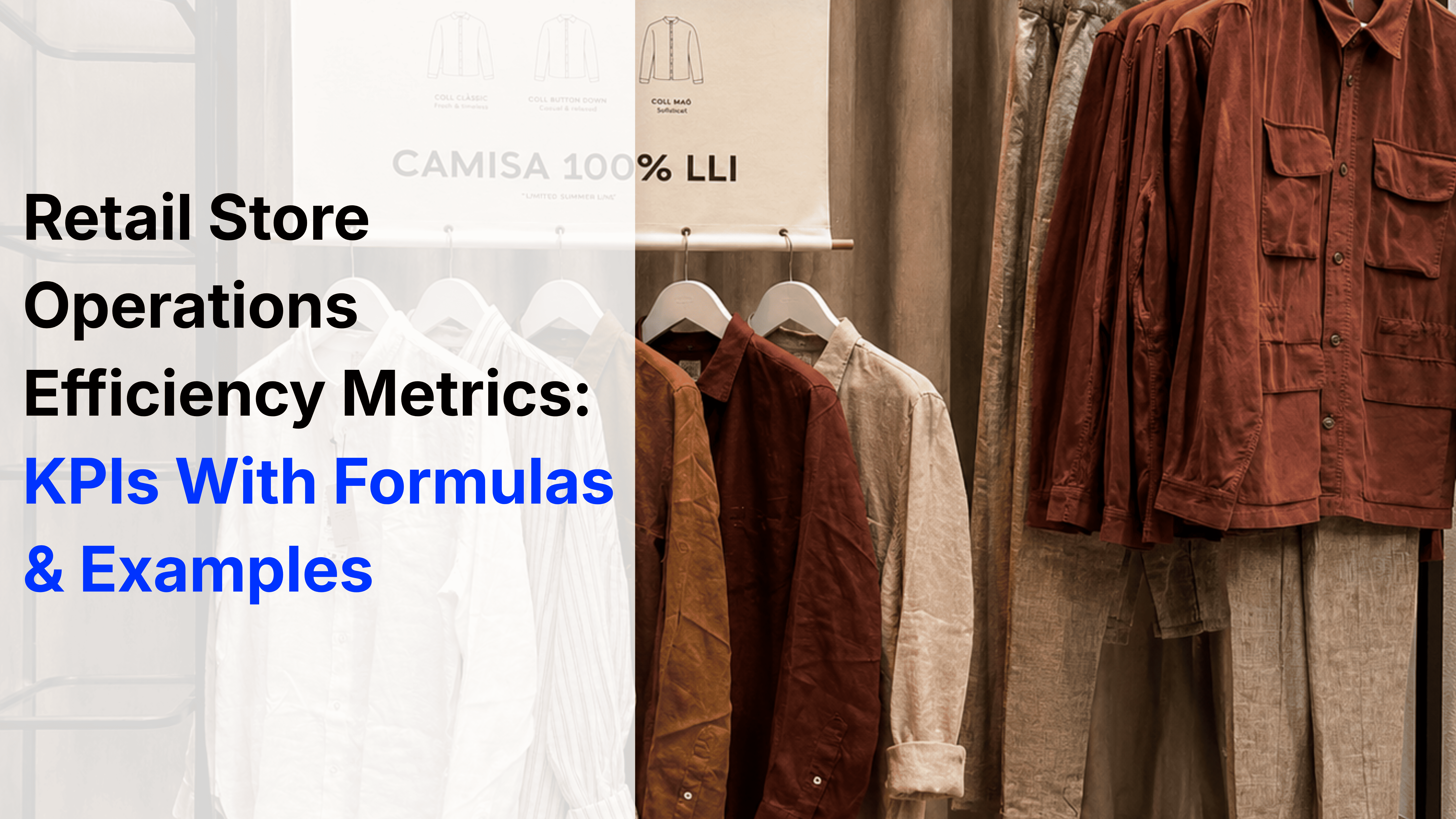 Retail store operations efficiency metrics and KPIs dashboard