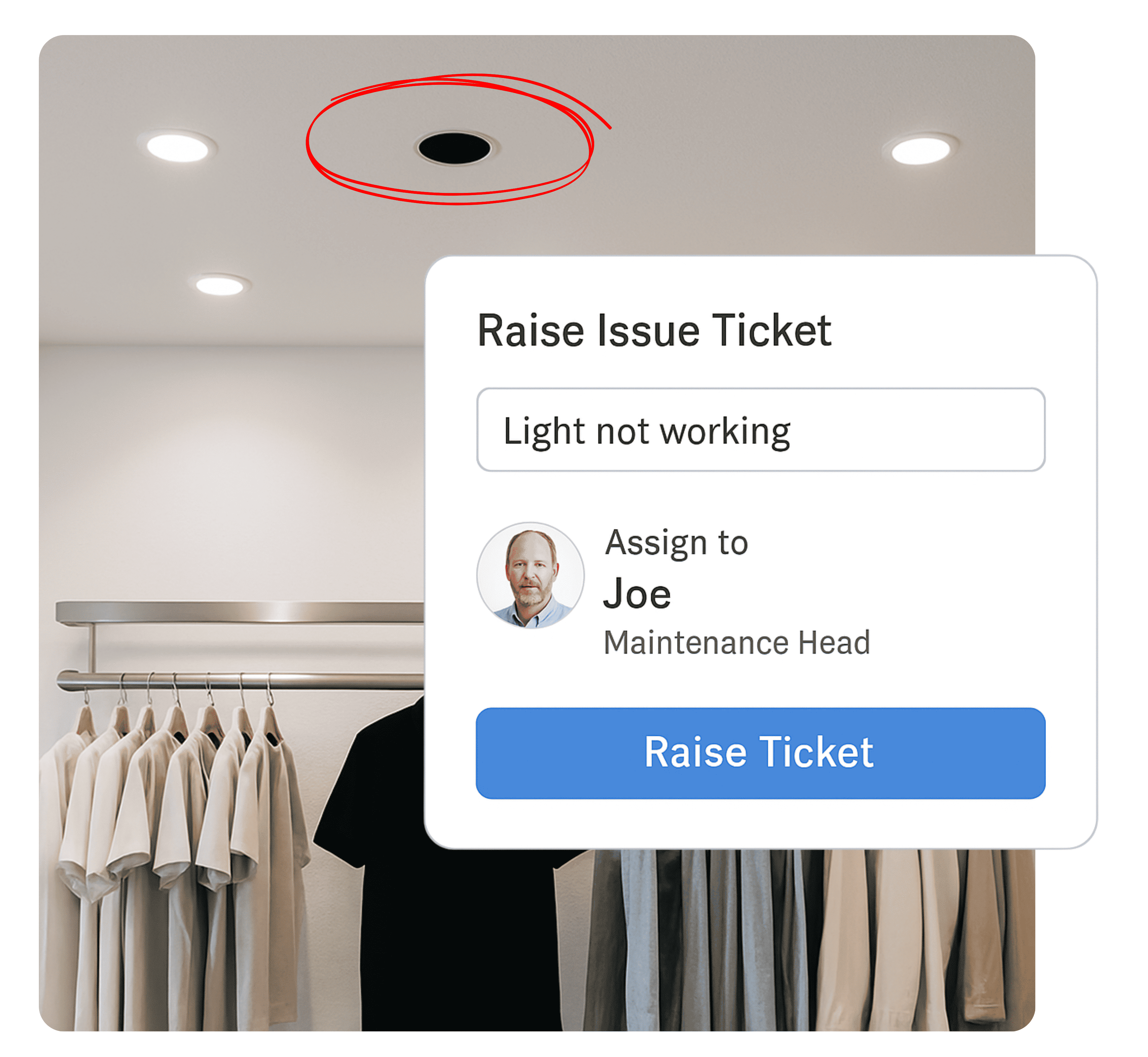 Raise and assign tickets