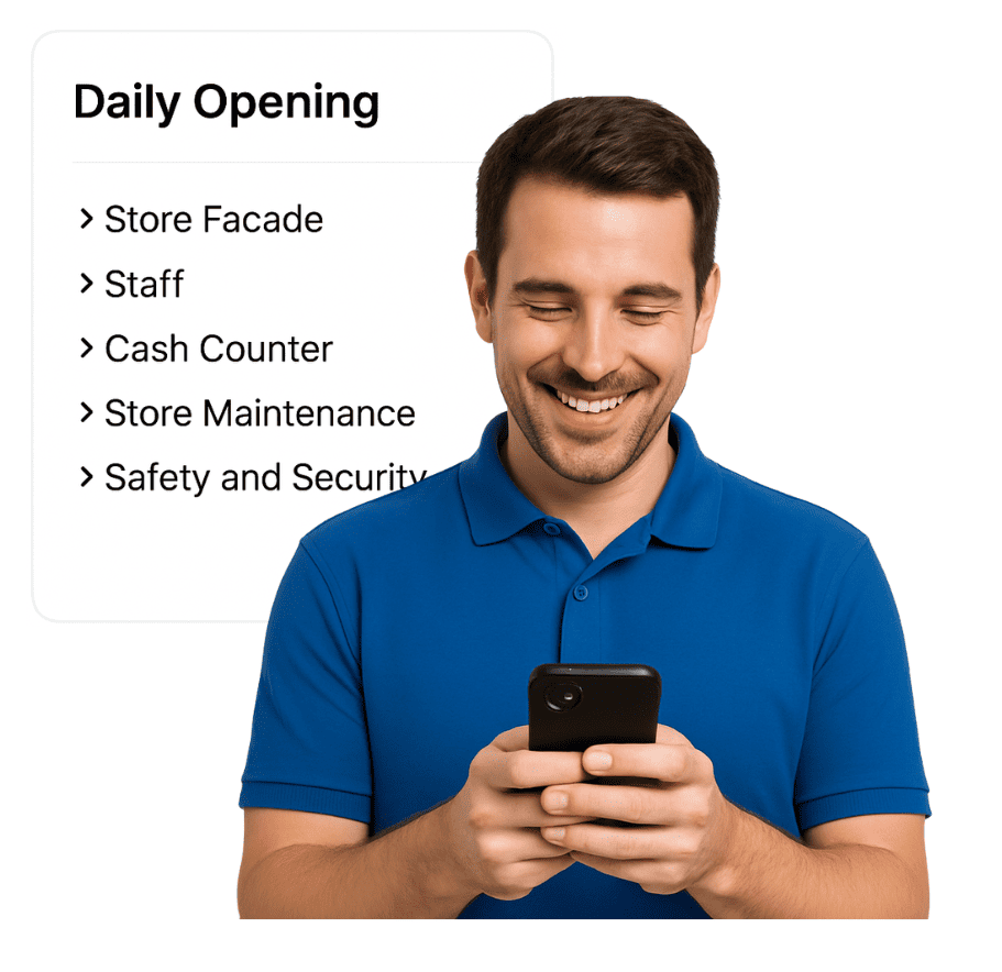 Section-based checklists