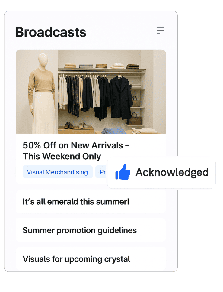 Retail Broadcasts